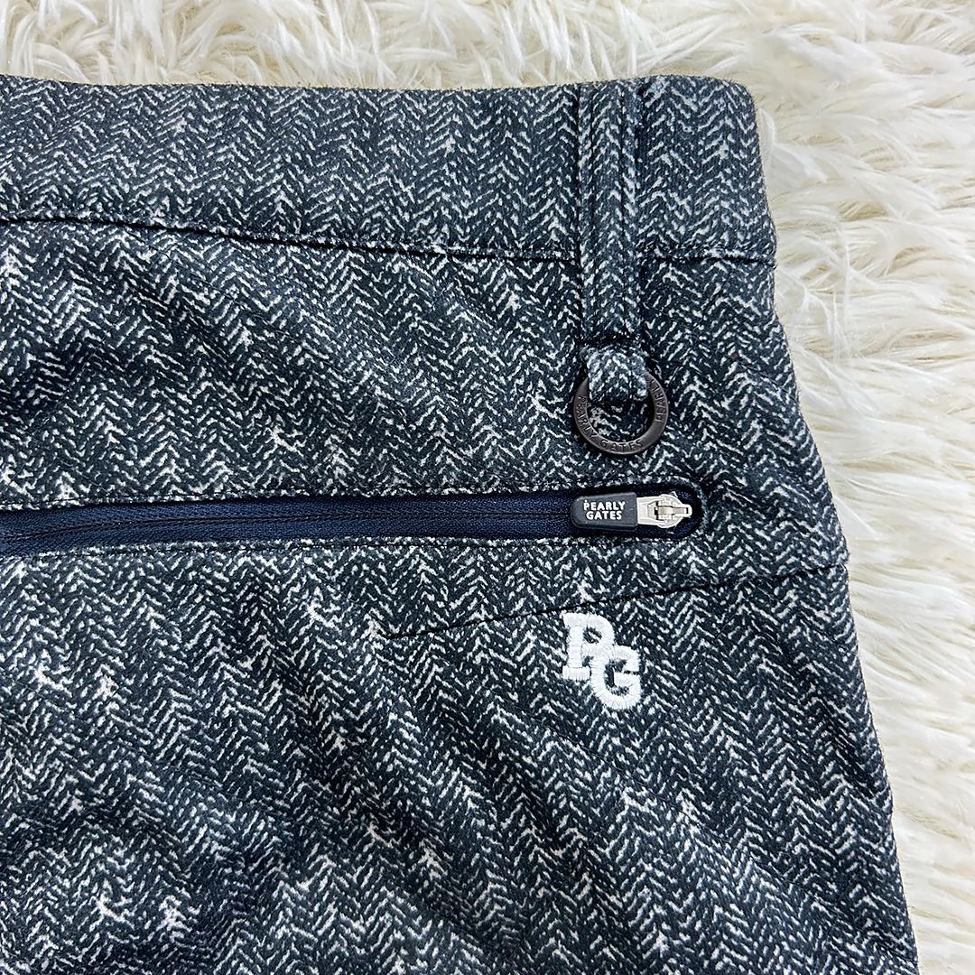 パーリーゲイツダイヤキルトヘリボーン中綿入りパンツサイズ4 パーリーゲイツ ダイヤキルト ヘリンボーン シンサレート + DIAPLEX