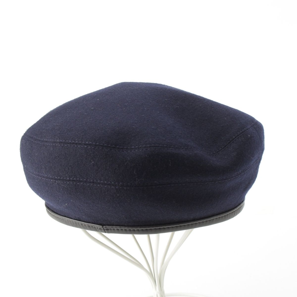 エルメス ヴォーバン カシミヤ レザー セリエボタン キャスケット