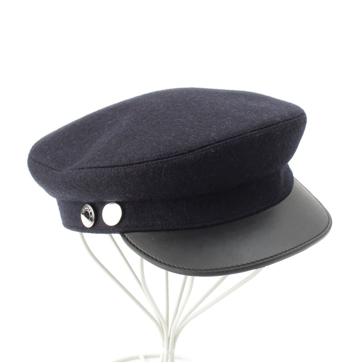 エルメス サントレーノ カシミヤ キャスケット ブラック 58