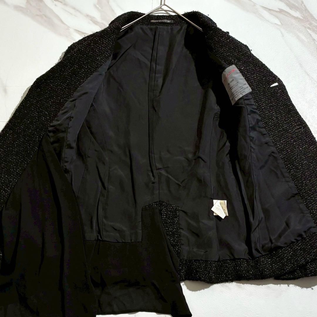 未使用に近い 18SS⭐️ヨウジヤマモトプリュスノアール 変形ジャケット 黒 2 極美品 Yohji Yamamoto +Noir ヨウジヤマモトプリュスノアール