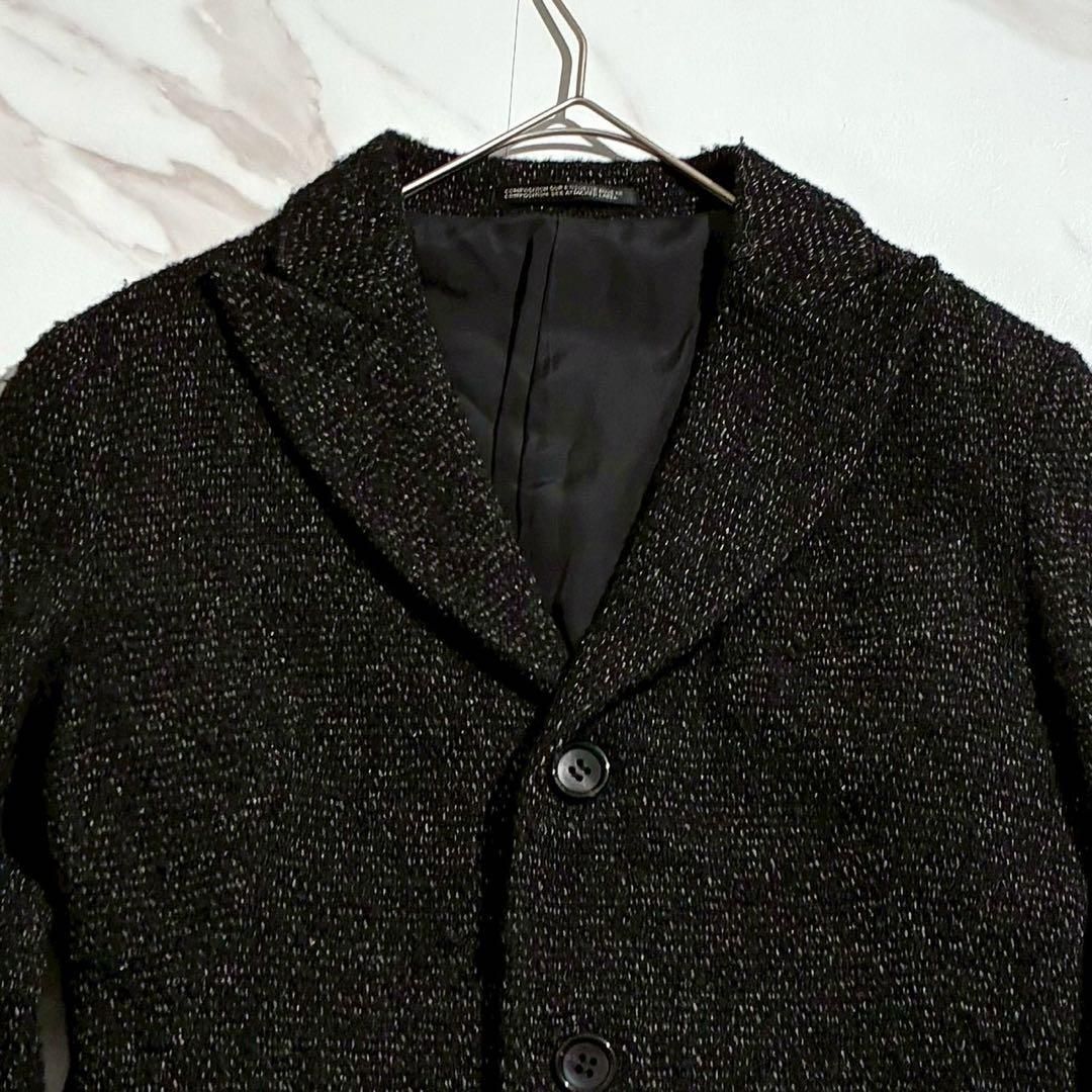 美品✨ヨウジヤマモトプリュスノアール アシンメトリー変形シャツジャケット 2 極美品 Yohji Yamamoto +Noir ヨウジヤマモトプリュスノアール