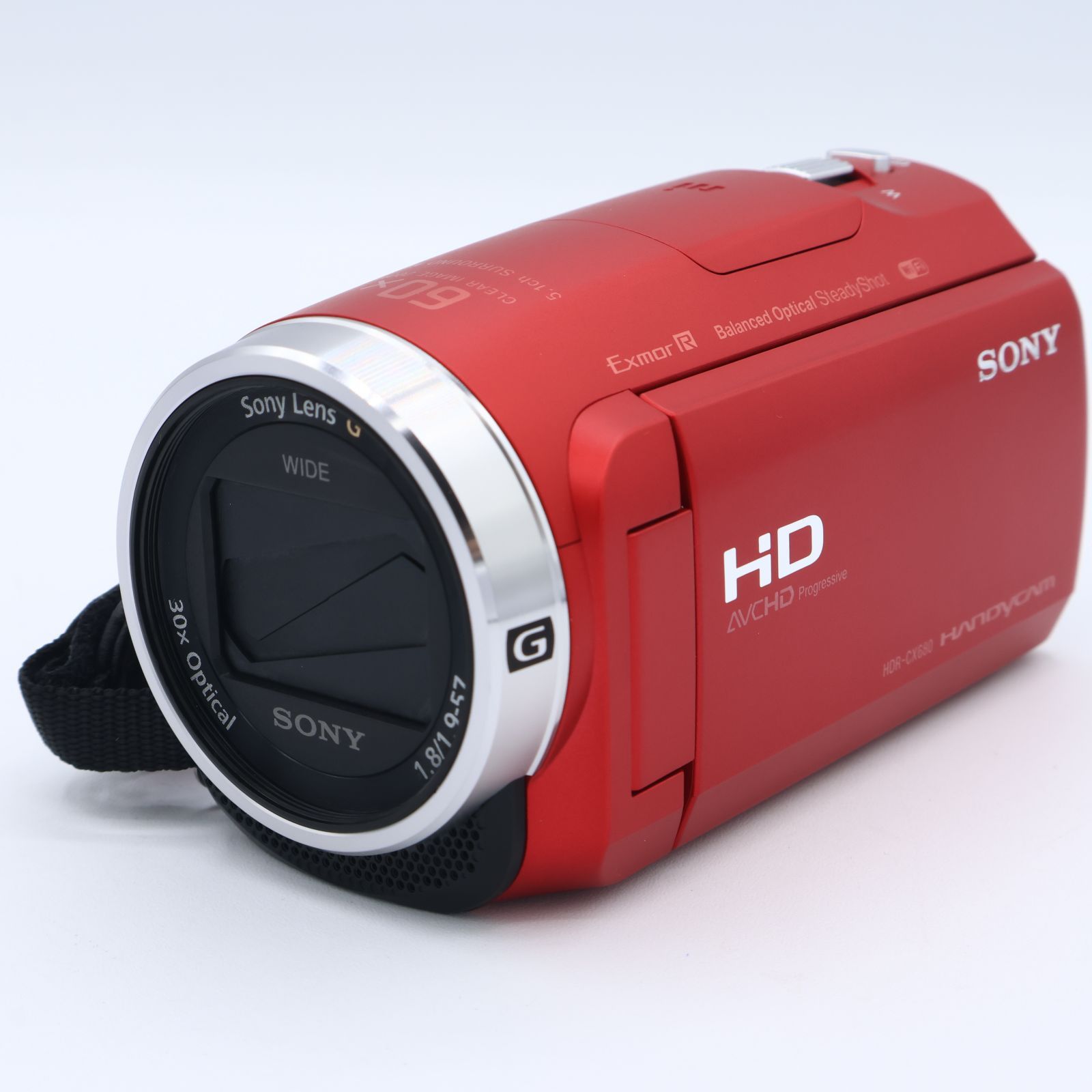 SONY ソニー ビデオカメラ Handycam HDR CX 680 光学30倍 内蔵メモリー64 GB レッド R 251204_4154417