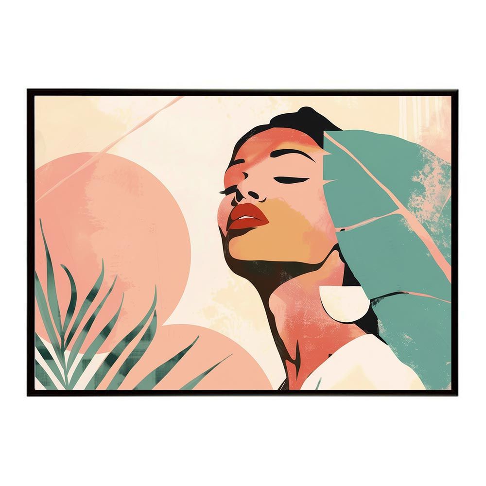 A2サイズ（約42x59cm）】【lh-poster-7704】カラフルモダン ガール