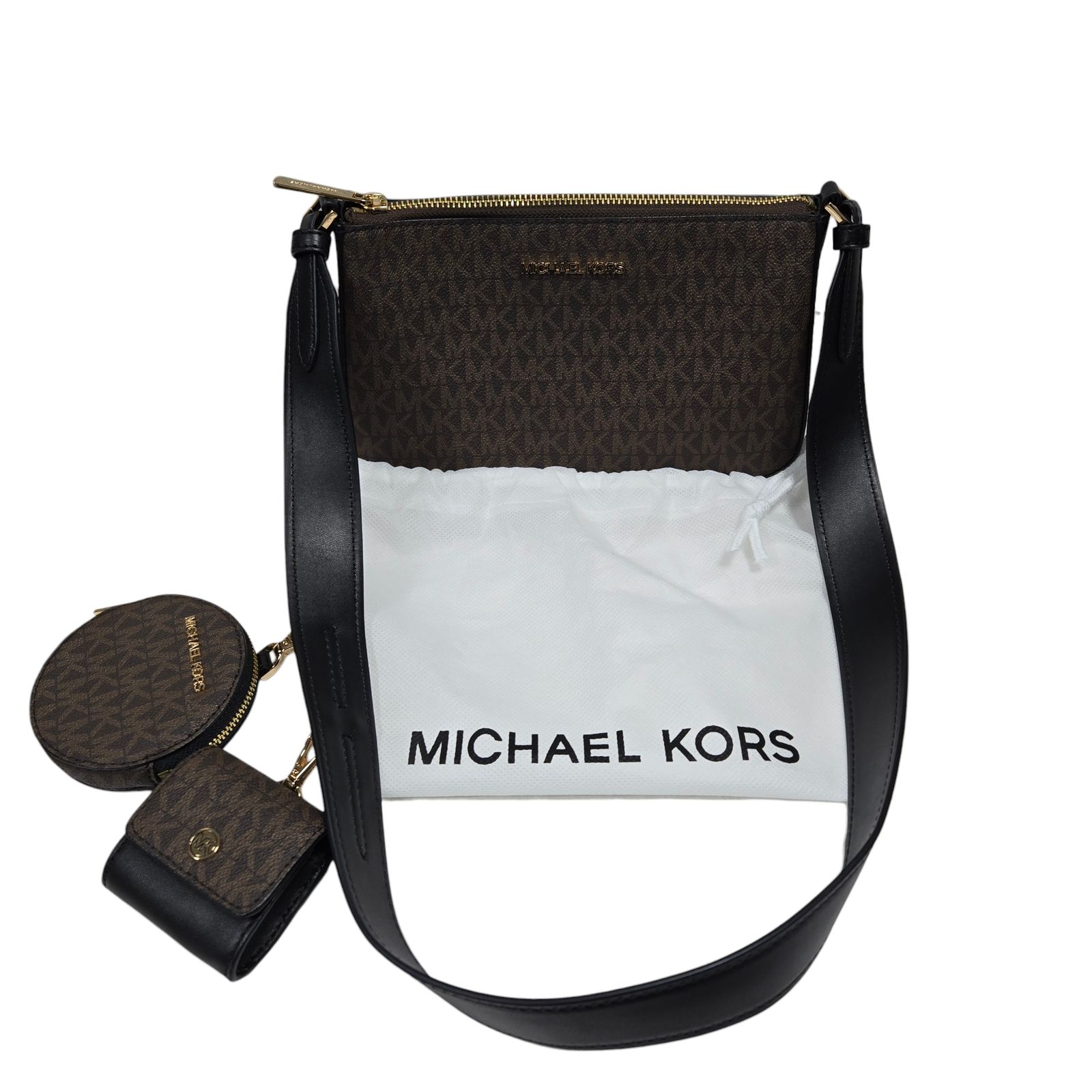 マイケルコース MICHAEL KORS ショルダーバッグJET SET TRAVEL クロスボディバッグ ブラウン ブラック