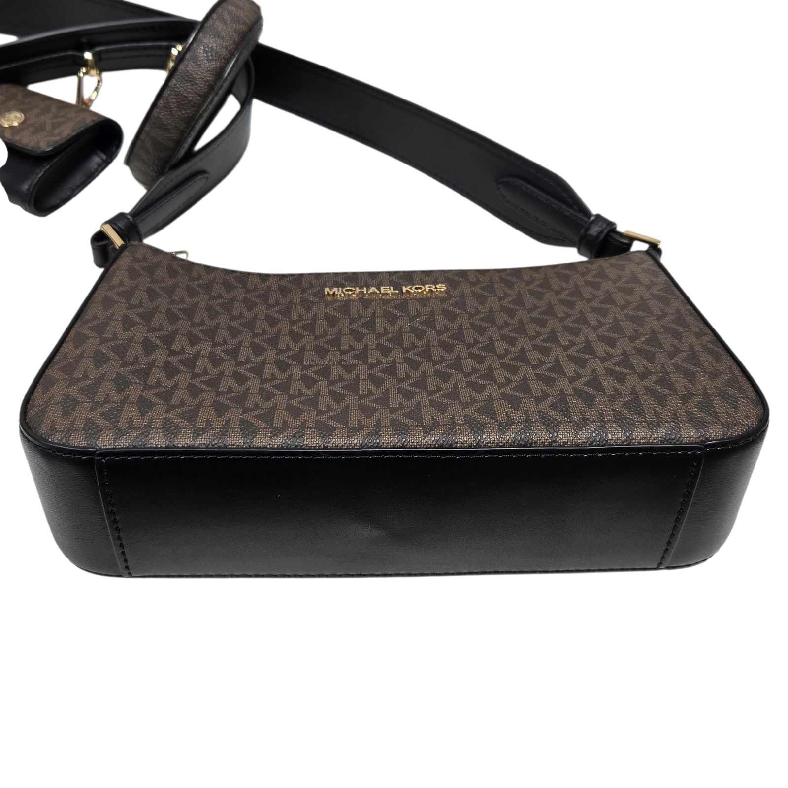 ◆未使用品◆ マイケルコース MICHAEL KORS ショルダーバッグJET SET TRAVEL クロスボディバッグ 35S1GTVC3B ブラウン×ブラック V102715NA ◇未使用品◇ マイケルコース MICHAEL KORS ショルダーバッグJET SET