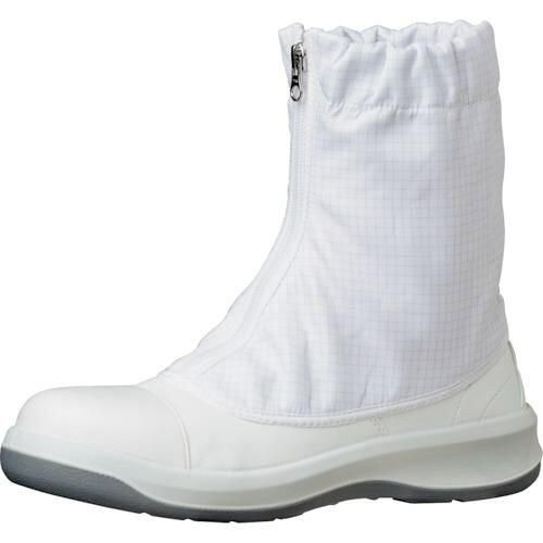 ミドリ安全 トウガード付 静電安全靴 GCR 1200 フルキャップ ハーフ ホワイト 29 cm 7186