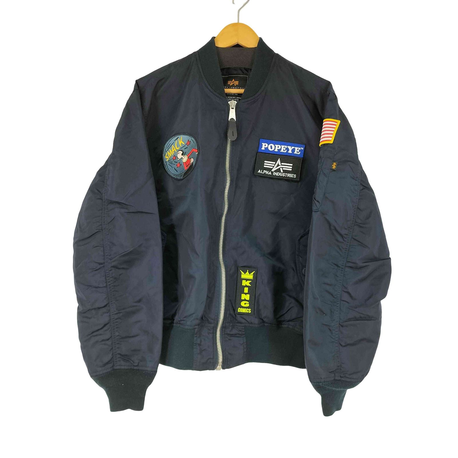 アルファインダストリーズ ALPHA INDUSTRIES MA-1ジャケット メンズ import：L