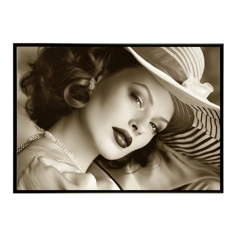 ＫＵ B2サイズ（約51x73cm）】【lh-poster-7725】セピアガール 女性ポート