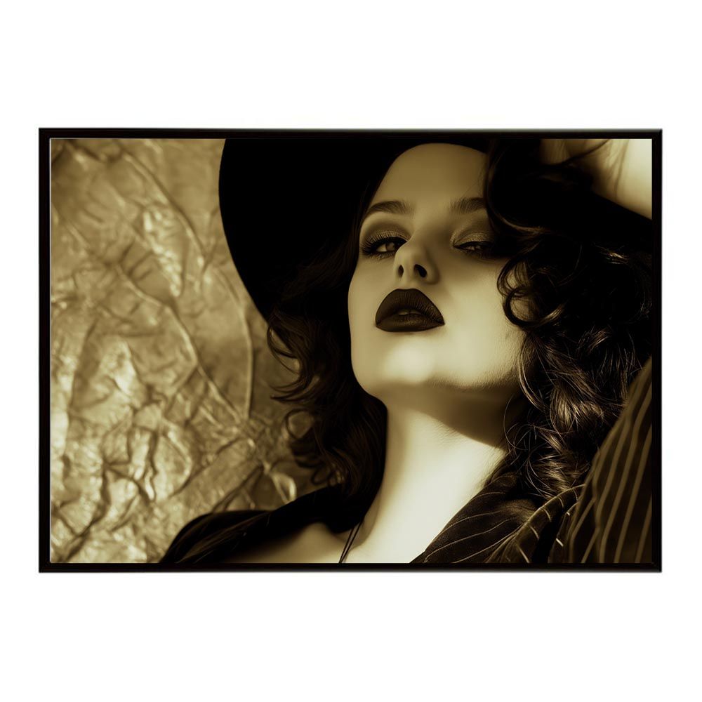 A1サイズ（約59x84cm）】【lh-poster-7727】セピアガール 女性ポート