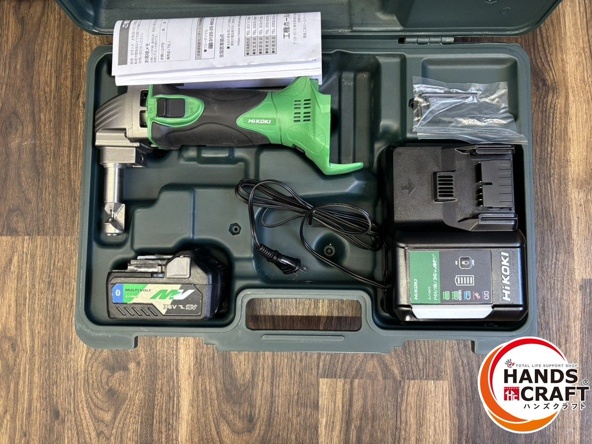 ♭ 品 ハイコーキ HiKOKI 14.4 V-18 V 1.6 mm コードレスニブラ CN 18 DSL バッテリ 充電器 ケース 熊