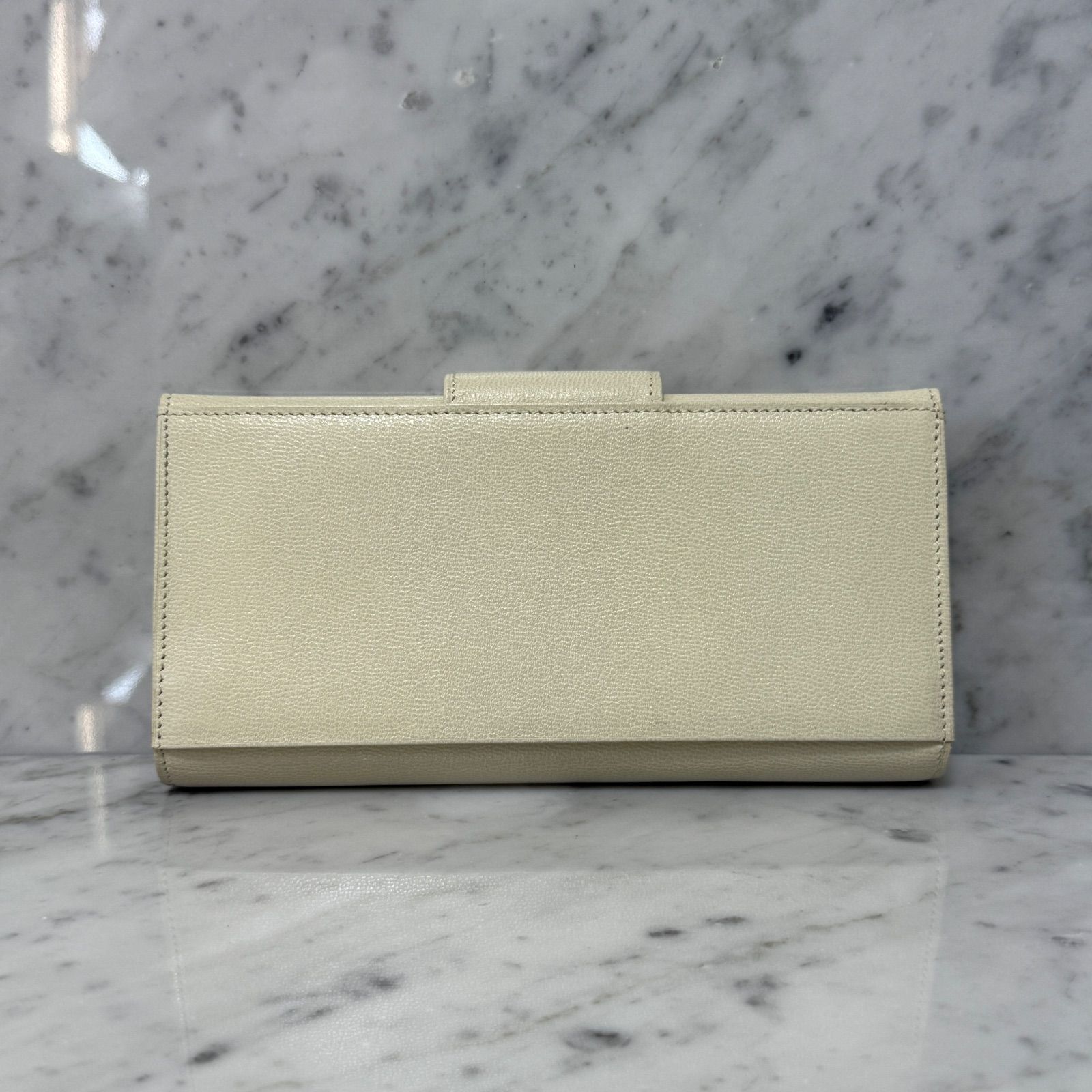 新品 未使用 GIVENCHY ジバンシー 長財布 ホワイト 白 本革 レザー