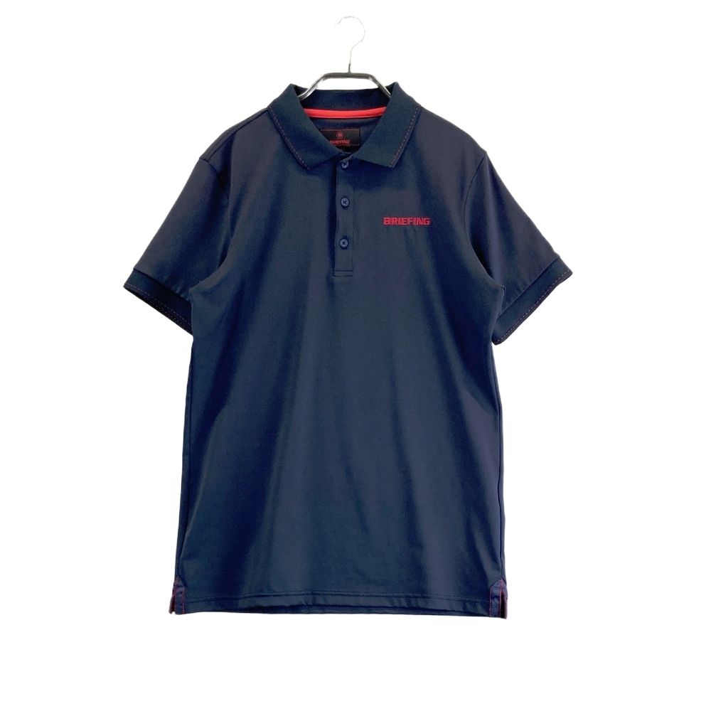 サイズ M GOLF ブリーフィング 半袖ポロシャツ ネイビー系 ゴルフウェア メンズ ストスト