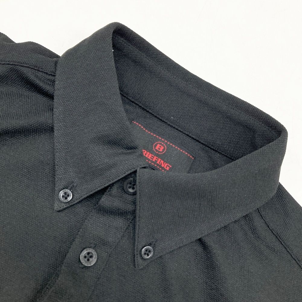 サイズ：M BRIEFING GOLF ブリーフィング 半袖ポロシャツ ブラック系