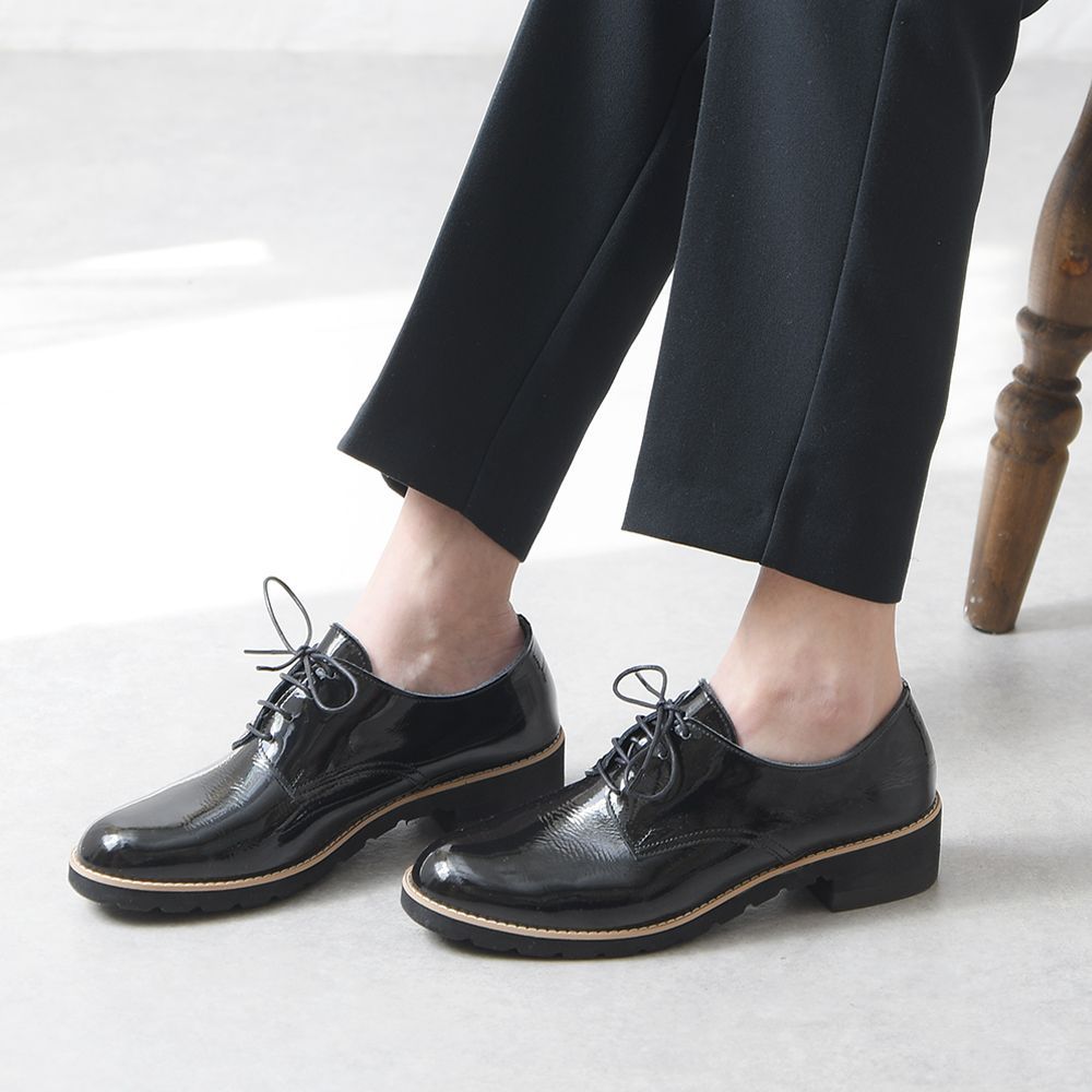 エナメルブラックA]ローファー レディース 本革 レザー コインローファー マニッシュシューズ レースアップシューズ 厚底 ローヒール 痛くない  ショップ 歩きやすい 柔らかい 疲れない 軽量 軽い 履きやすい おしゃれ 靴 日本製 k160-91308