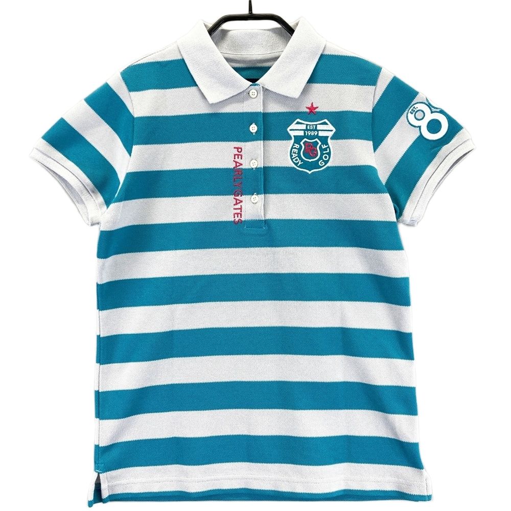 サイズ：0 PEARLY GATES パーリーゲイツ 半袖ポロシャツ ボーダー柄