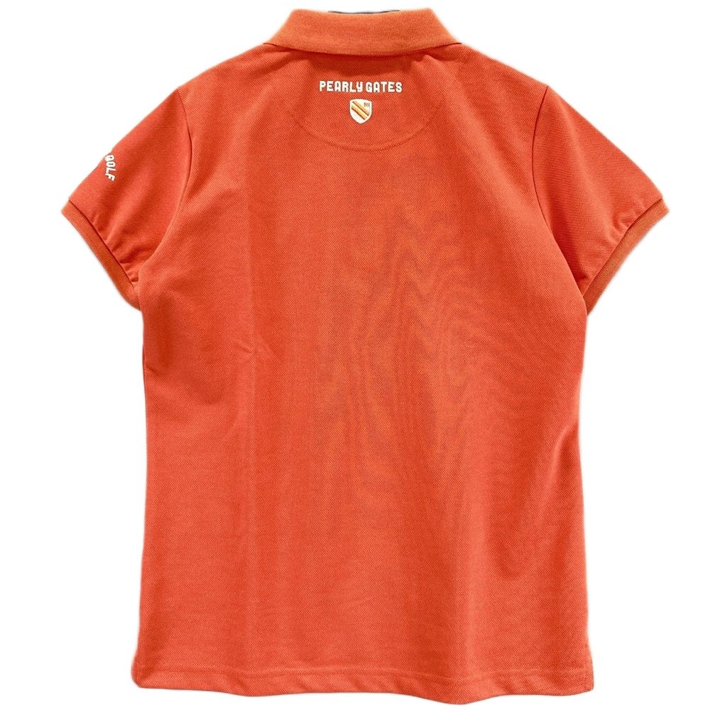 サイズ：1 PEARLY GATES パーリーゲイツ 半袖ポロシャツ オレンジ系
