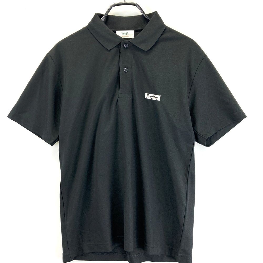 Pacific Golf Club 黒ポロシャツ サイズ：S PACIFIC GOLF CLUB パシフィック ゴルフクラブ 半袖