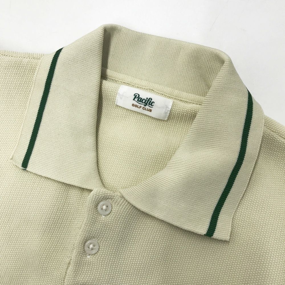 【新品タグ付き】Pacific GOLF CLUB　ニットポロシャツ サイズ：M PACIFIC GOLF CLUB パシフィック ゴルフクラブ 半袖 ニット