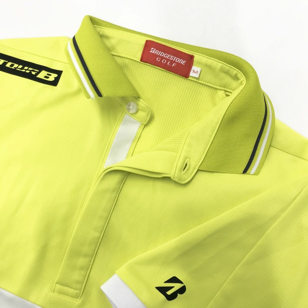 サイズ：M BRIDGESTONE GOLF ブリヂストンゴルフ 半袖ポロシャツ