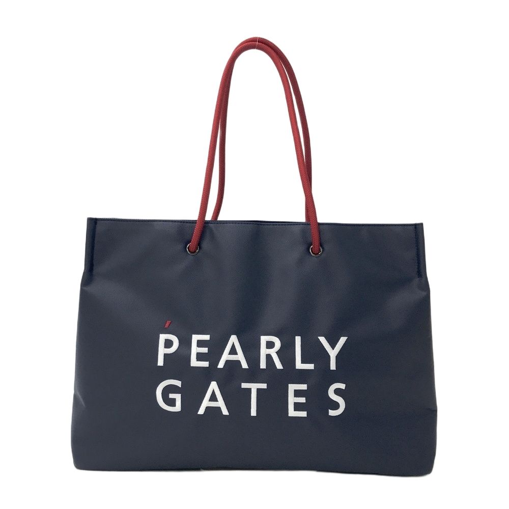 PEARLY GATES パーリーゲイツ ショッパー風 トートバッグ ネイビー系