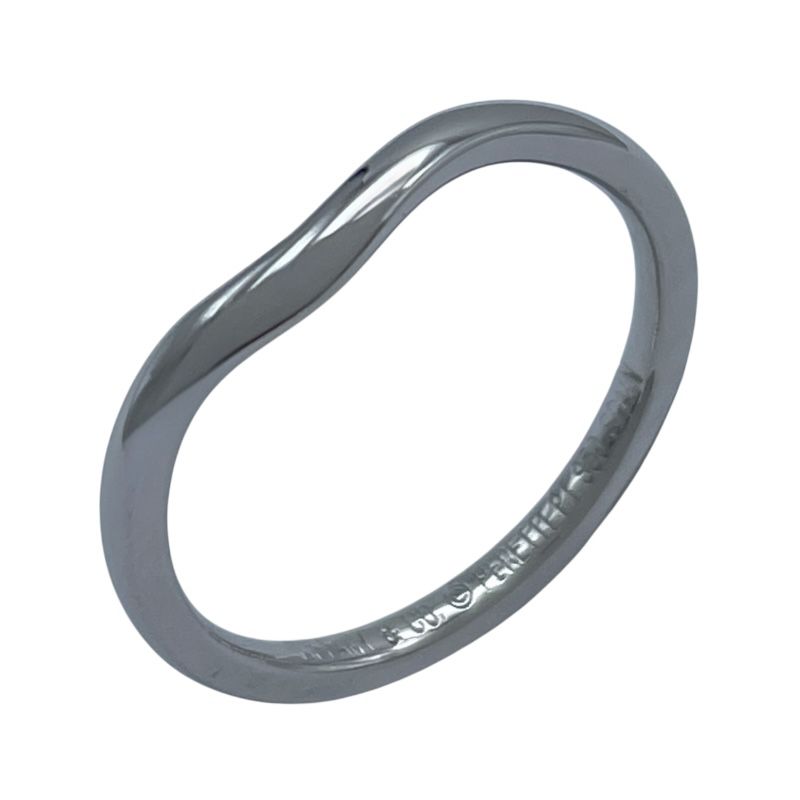 ティファニー TIFFANY＆CO カーフドバンドリング プラチナ Pt 950 ジュエリー