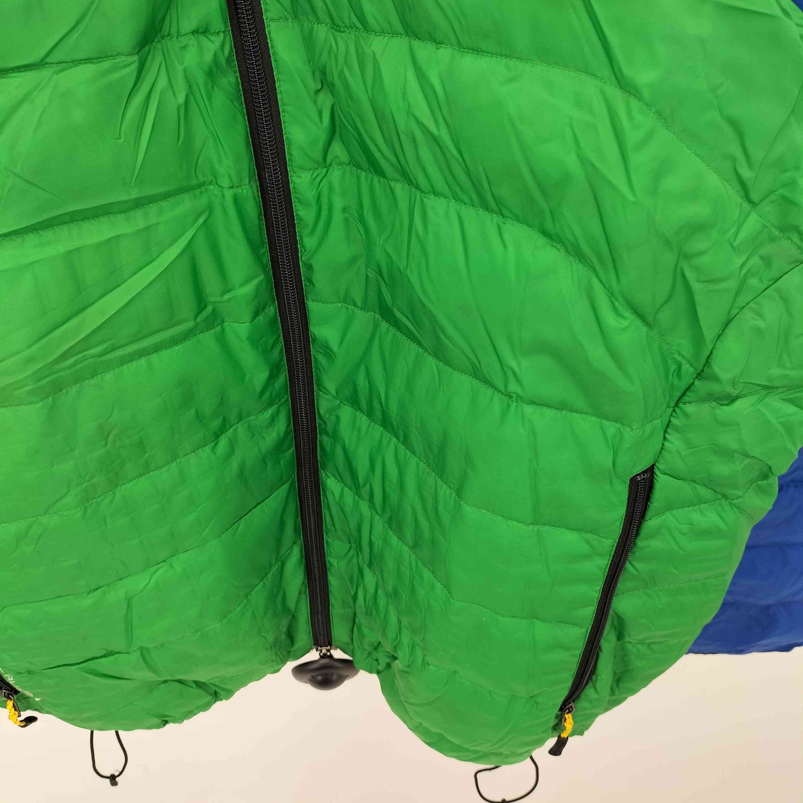 RLX RALPH LAUREN(アールエルエックスラルフローレン) ツートンカラー ドローコード ダブルジップ ナイロン ダウンジャケット メンズ  XXL【中古】【ブランド古着バズストア】 アールエルエックスラルフローレン RLX RALPH LAUREN ツートンカラー