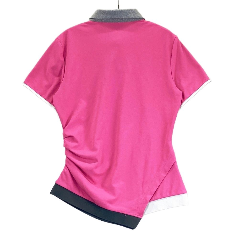 美品 ランバンスポール ゴルフ ポロシャツ ピンク 系 サイズ38 サイズ：38 LANVIN SPORT ランバン スポール アシメ 半袖ポロシャツ