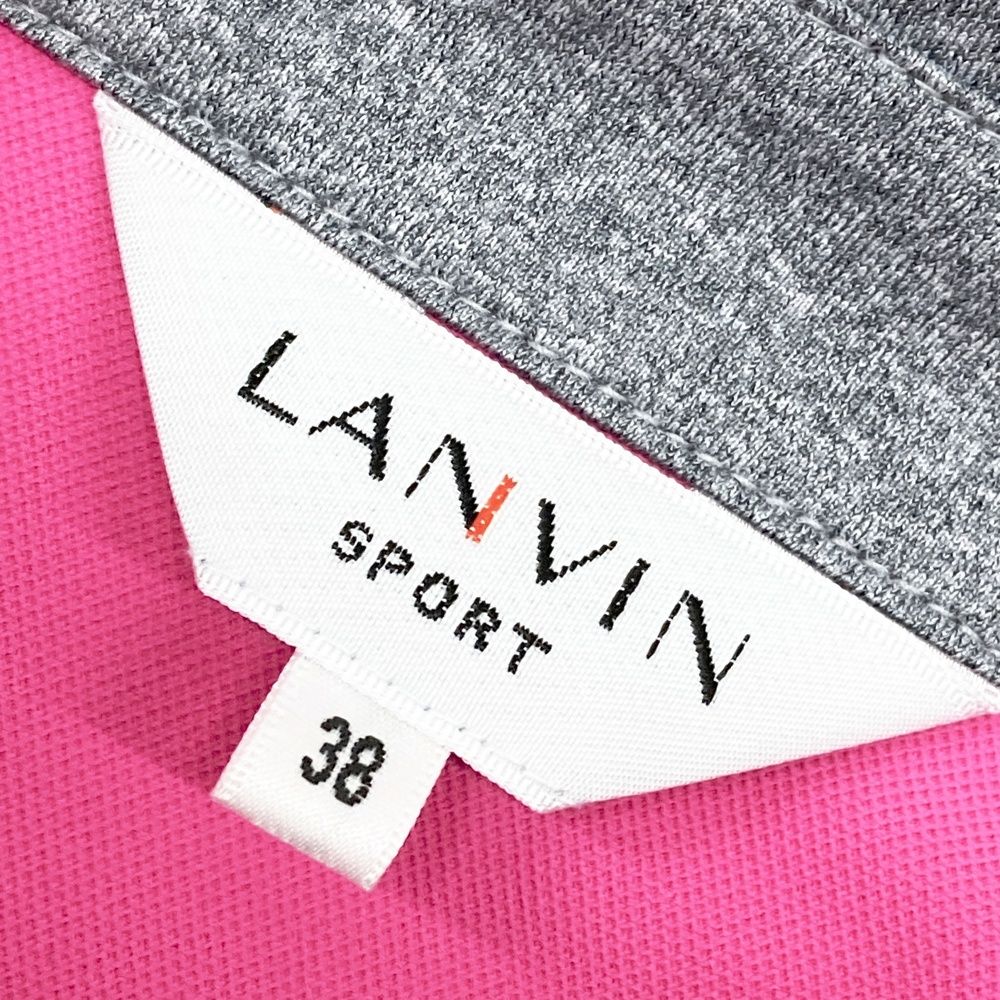サイズ：38 LANVIN SPORT ランバン スポール アシメ 半袖ポロシャツ