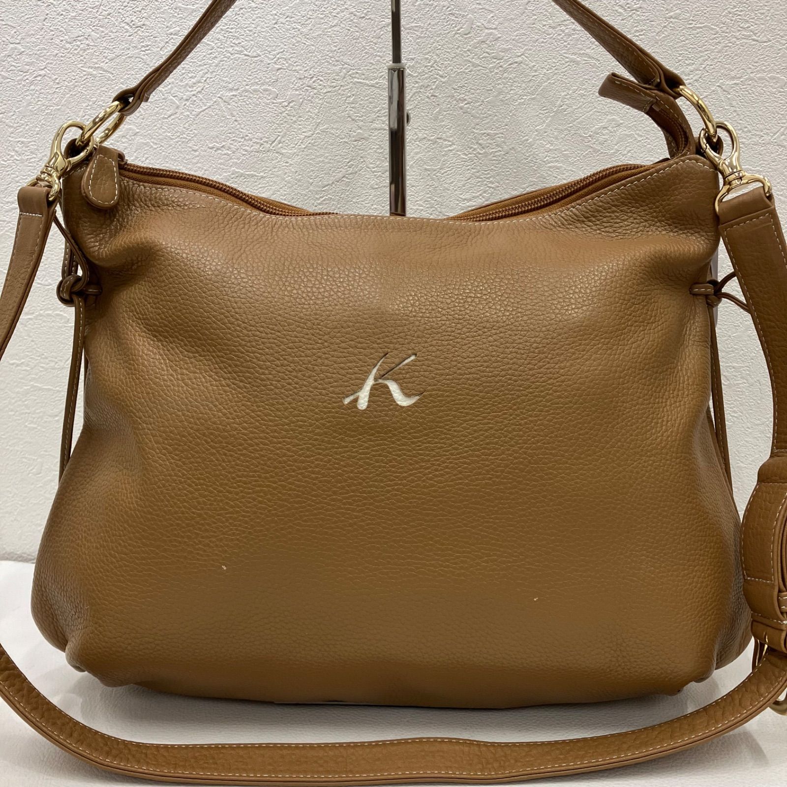 7268 Kitamura キタムラ 2way ショルダーバッグ トートバッグ レザー 
