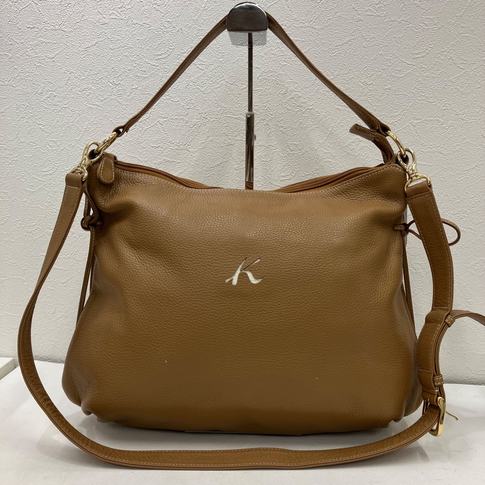 7268 Kitamura キタムラ 2way ショルダーバッグ トートバッグ レザー