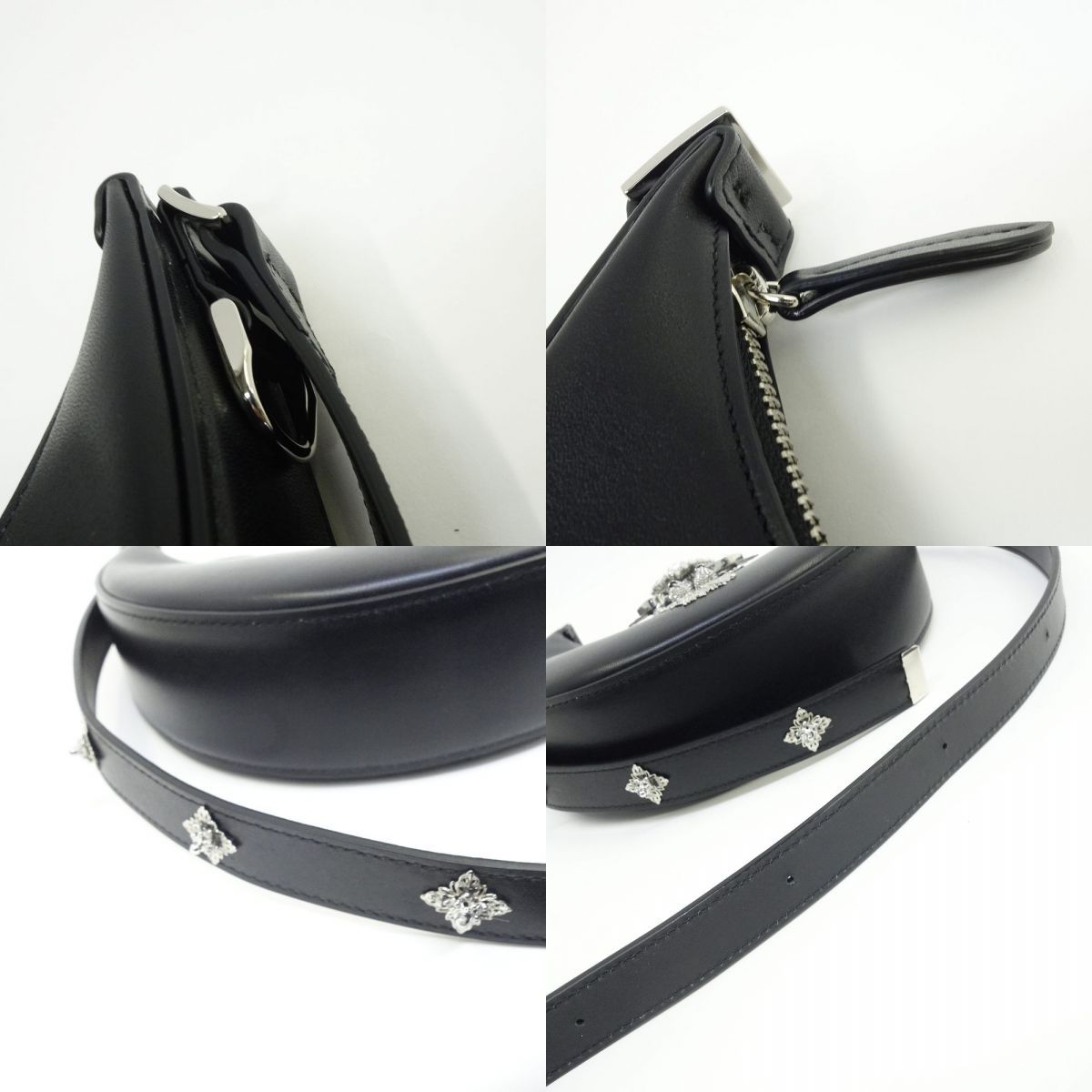 tanakadaisuke タナカダイスケ ribbon bijou HALF Moon bag ムーン