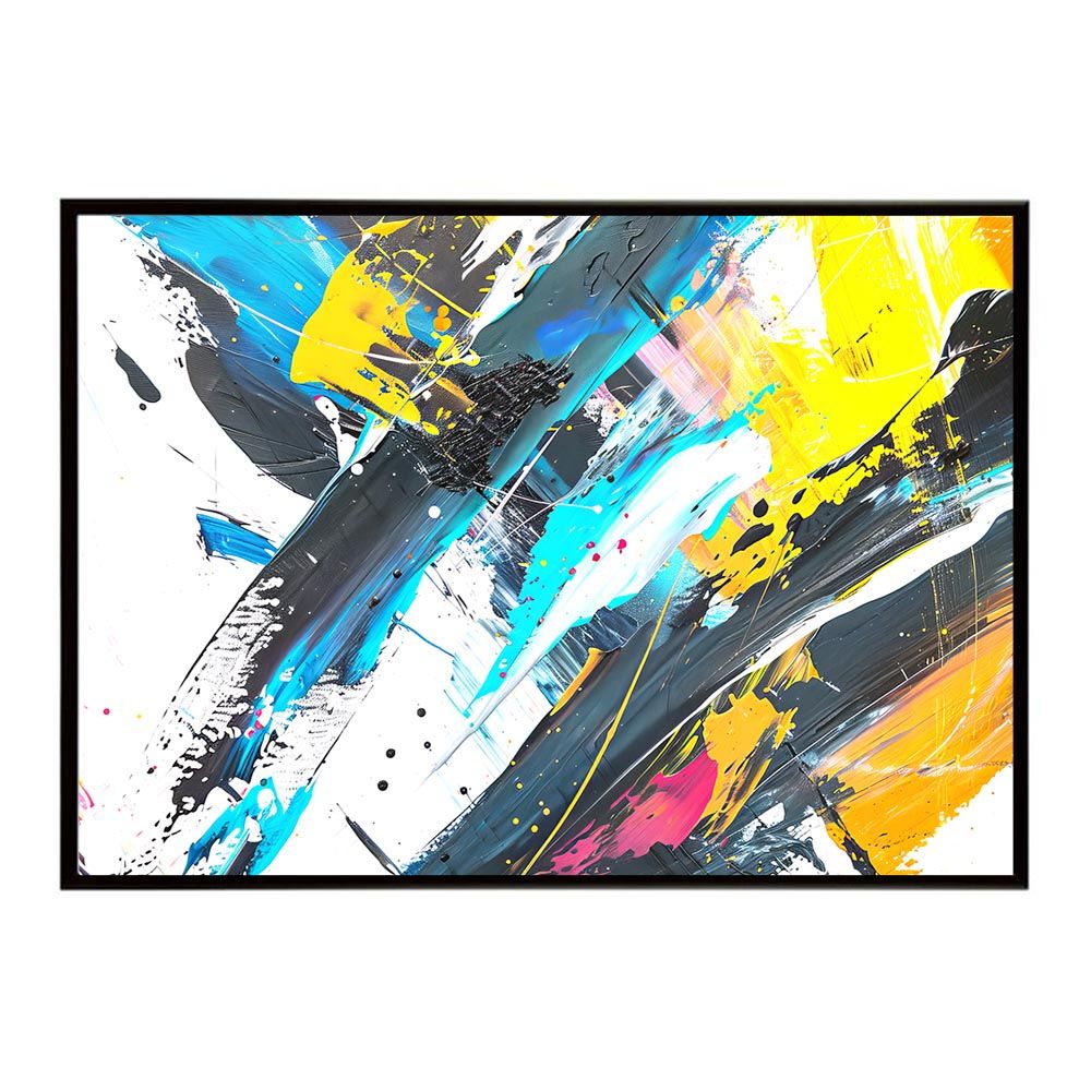 A1サイズ（約59x84cm）】【lh-poster-7787】カラフルインクアート 絵画