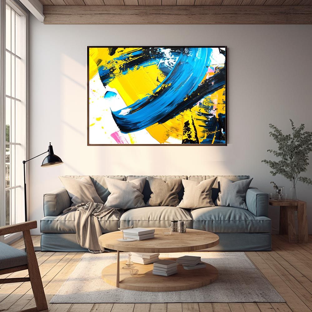 A1サイズ（約59x84cm）】【lh-poster-7813】カラフルインクアート 絵画