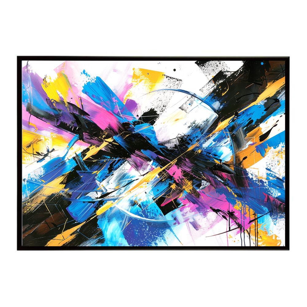 A1サイズ（約59x84cm）】【lh-poster-7796】カラフルインクアート 絵画