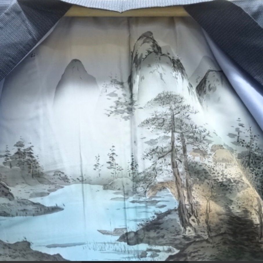 100亀甲 男物着物アンサンブル