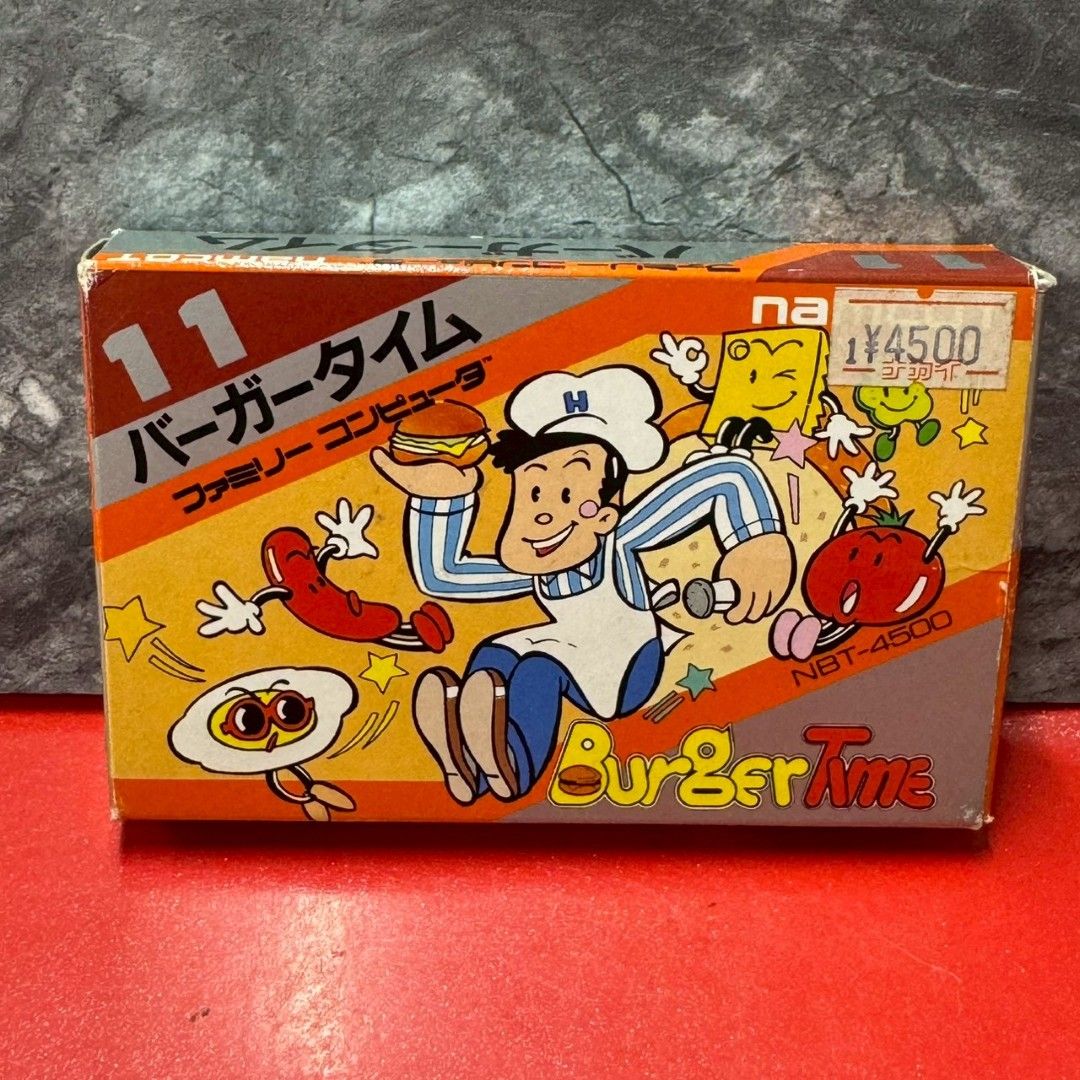 □バーガータイム ファミコン ソフト ファミリーコンピューター - メルカリ