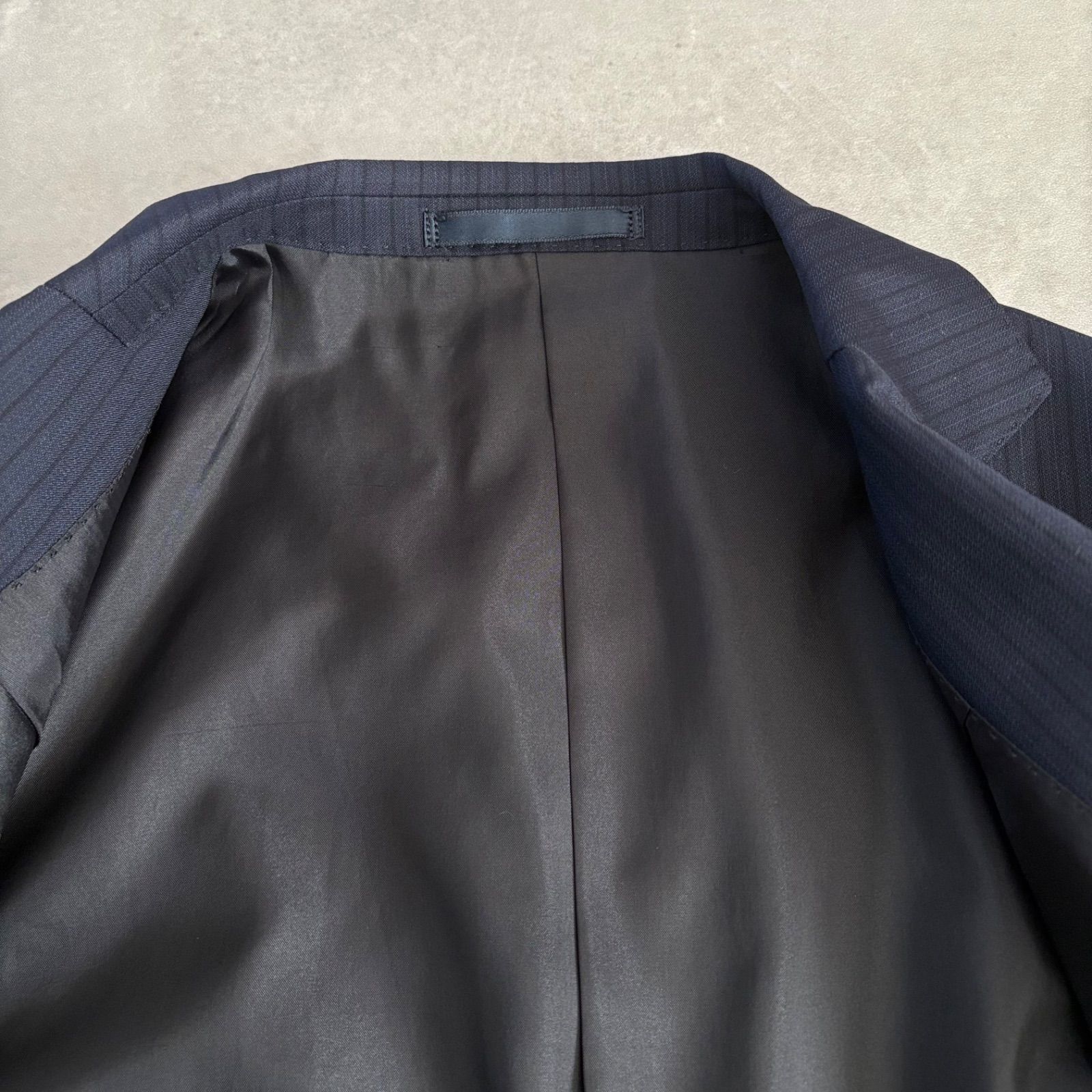 ミツミネ ロロピアーナ スーツセットアップ SUPER 130'S WOOL ネイビー