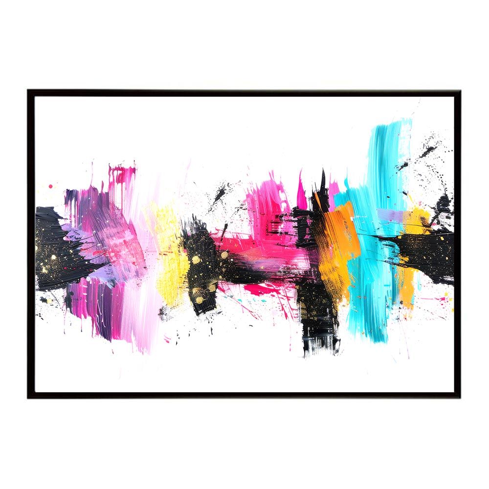 A1サイズ（約59x84cm）】【lh-poster-7829】カラフルインクアート 絵画