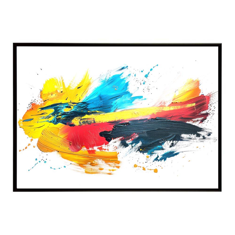 絵画 B2サイズ（約51x73cm）】【lh-poster-7844】カラフルインクアート 絵画