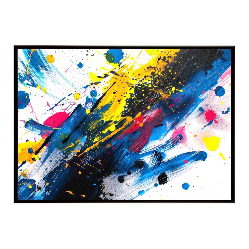 専用です B3サイズ（約36x51cm）】【lh-poster-7845】カラフルインクアート 絵画