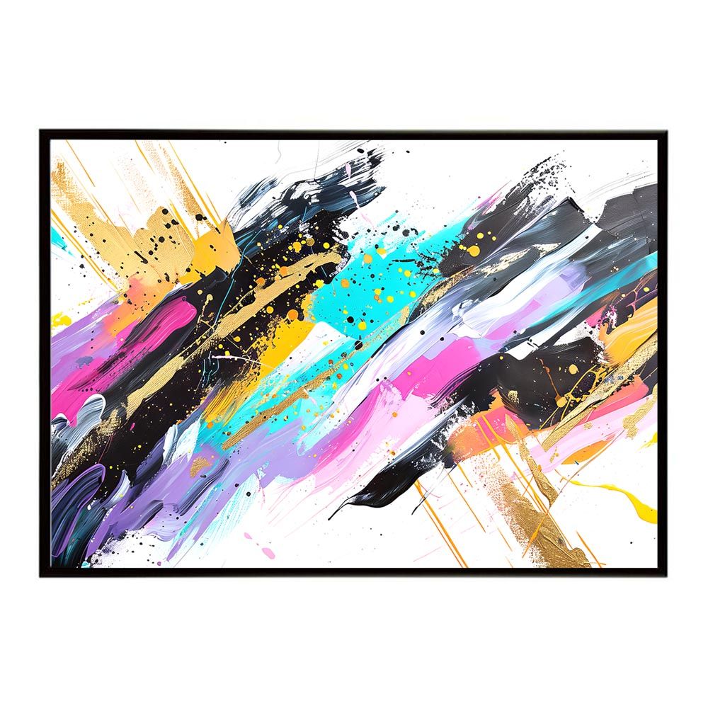 A3サイズ（約30×42cm）】【lh-poster-7846】カラフルインクアート 絵画