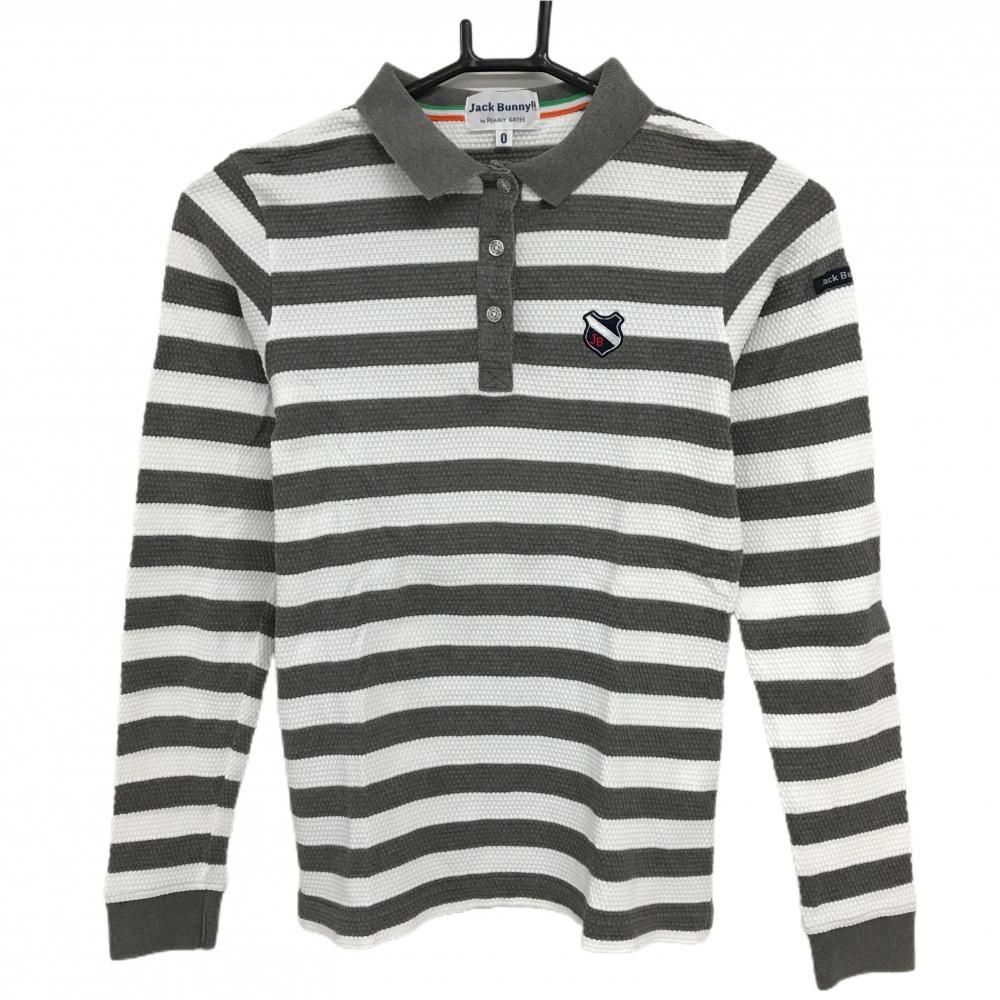 サイズ：5 JACK BUNNY ジャックバニー バニー刺繍 長袖ポロシャツ Jack