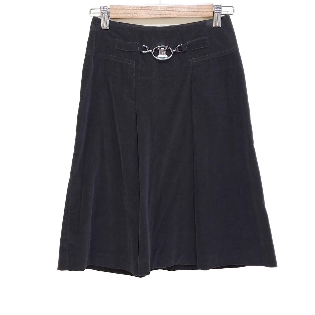 CELINE セリーヌ スカート サイズ34 S レディース - ダークブラウン ひざ丈
