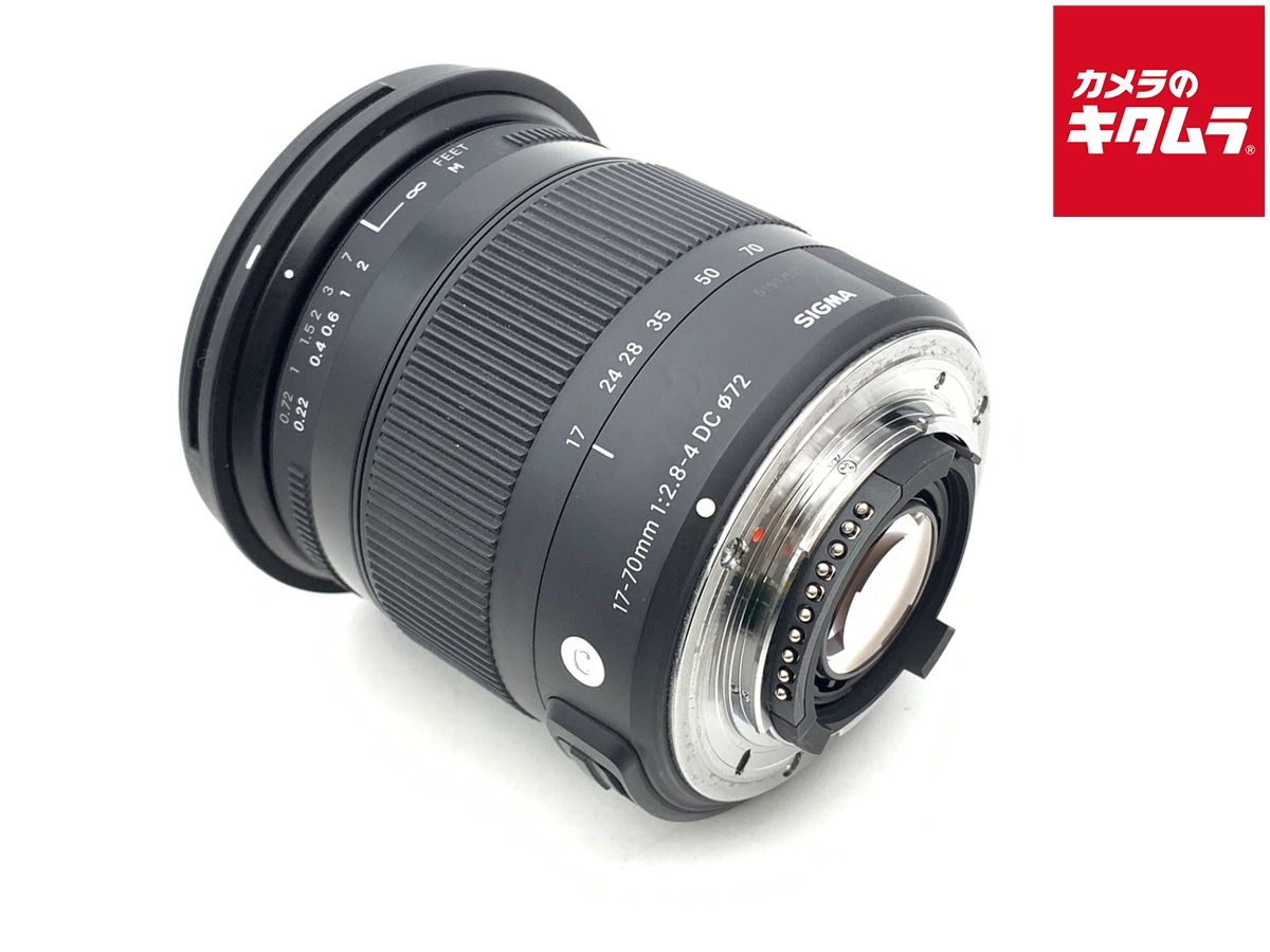 並品 シグマ 17-70 mm F 2.8-4 DC MACRO OS HSM Contemporary ニコン用