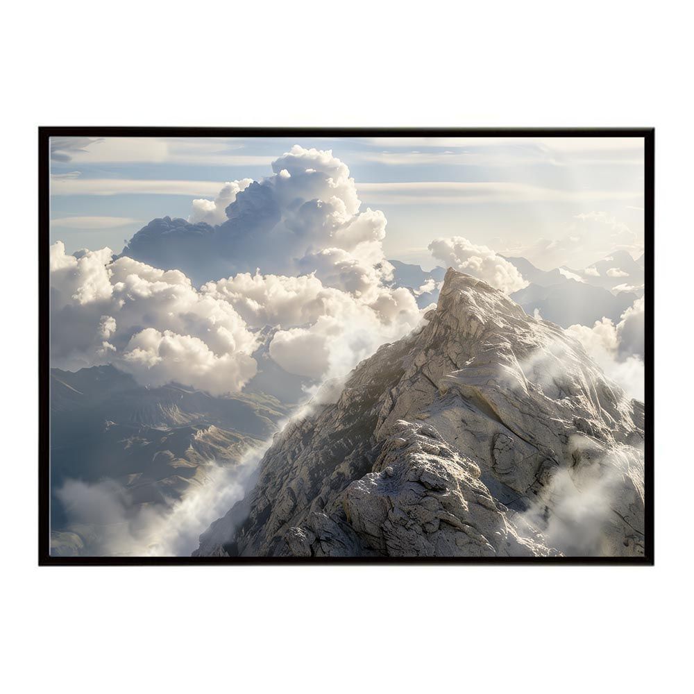 【A2サイズ（約42x59cm）】【lh-poster-7917】ポスター 山 マウンテン 山頂 景色 尾根 空 登山 ポスター インテリア フォト 写真 絵画