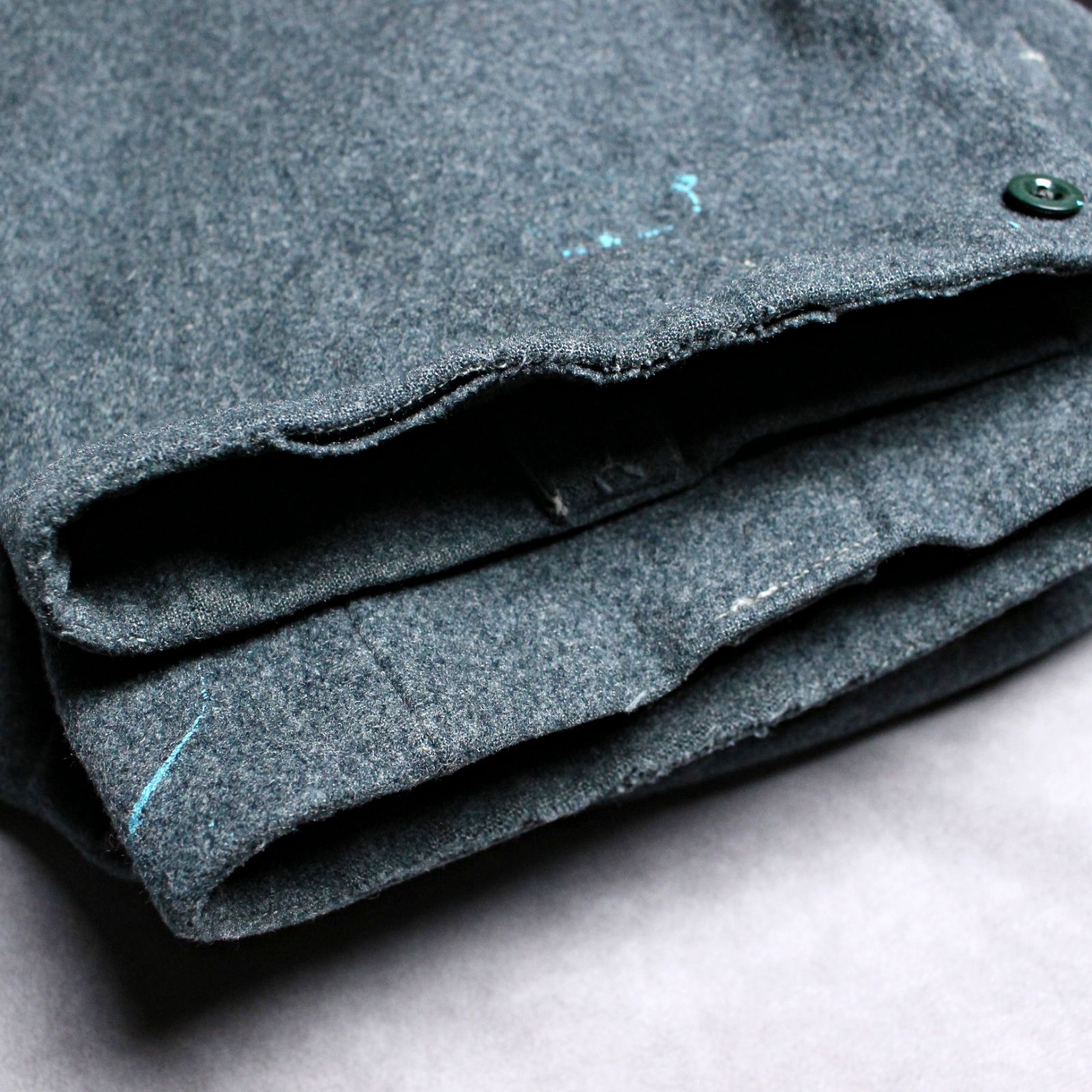 60s～70s スイス軍 ビンテージ 肉厚ウールパンツ サイドライン