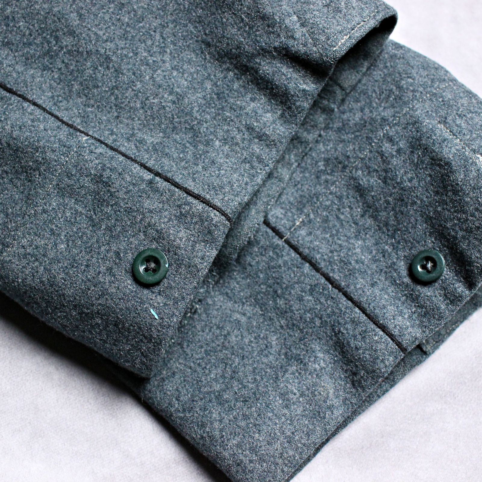 60s～70s スイス軍 ビンテージ 肉厚ウールパンツ サイドライン