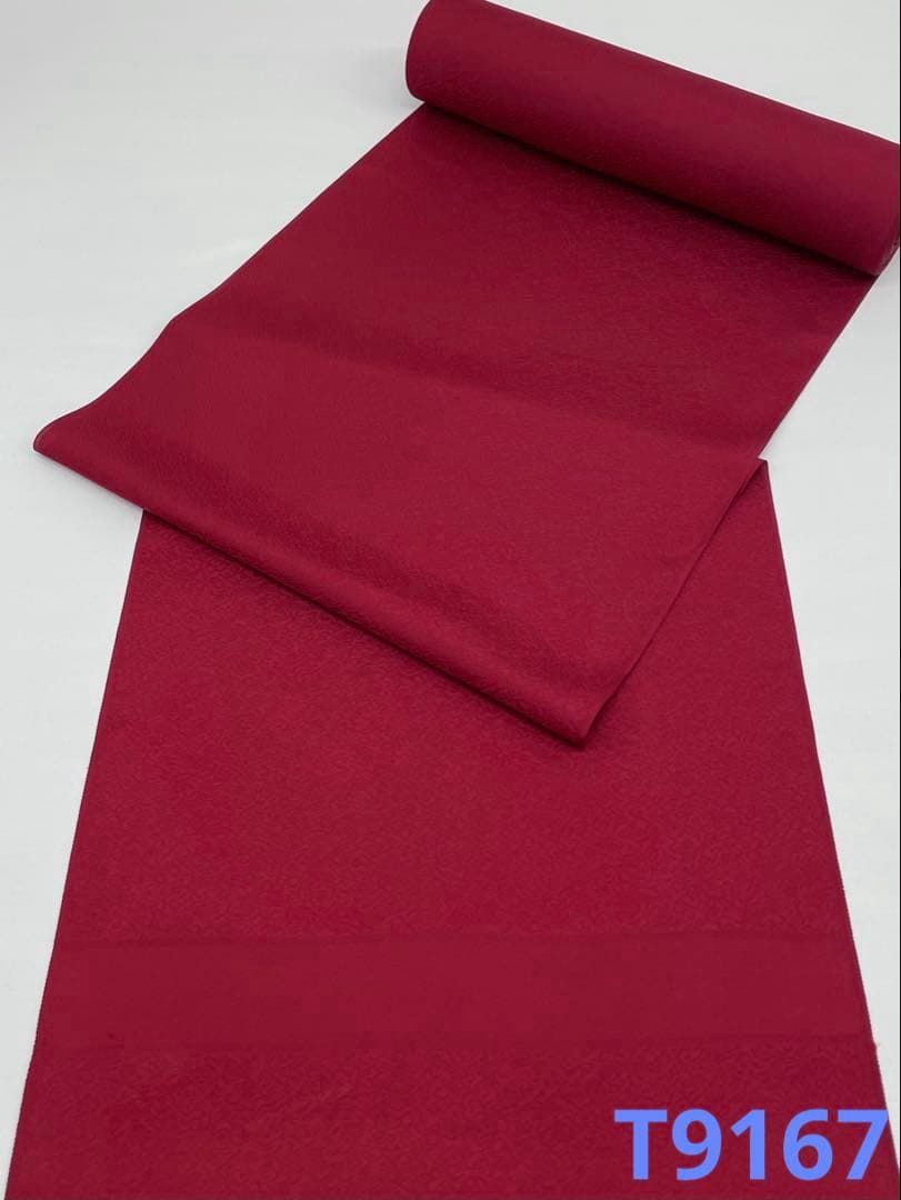 色無地 紋意匠 共八掛 正絹 反物 T 9167