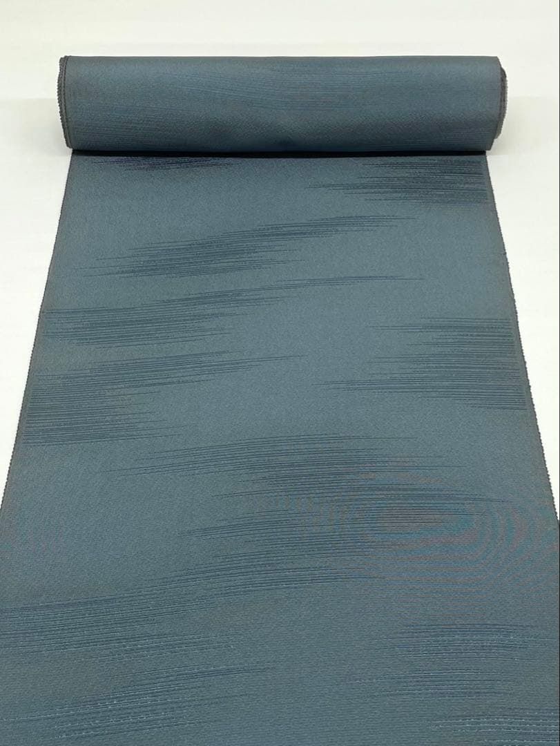 コート地 三度引本草木染 堅牢染 紋意匠 正絹 反物 T 9165