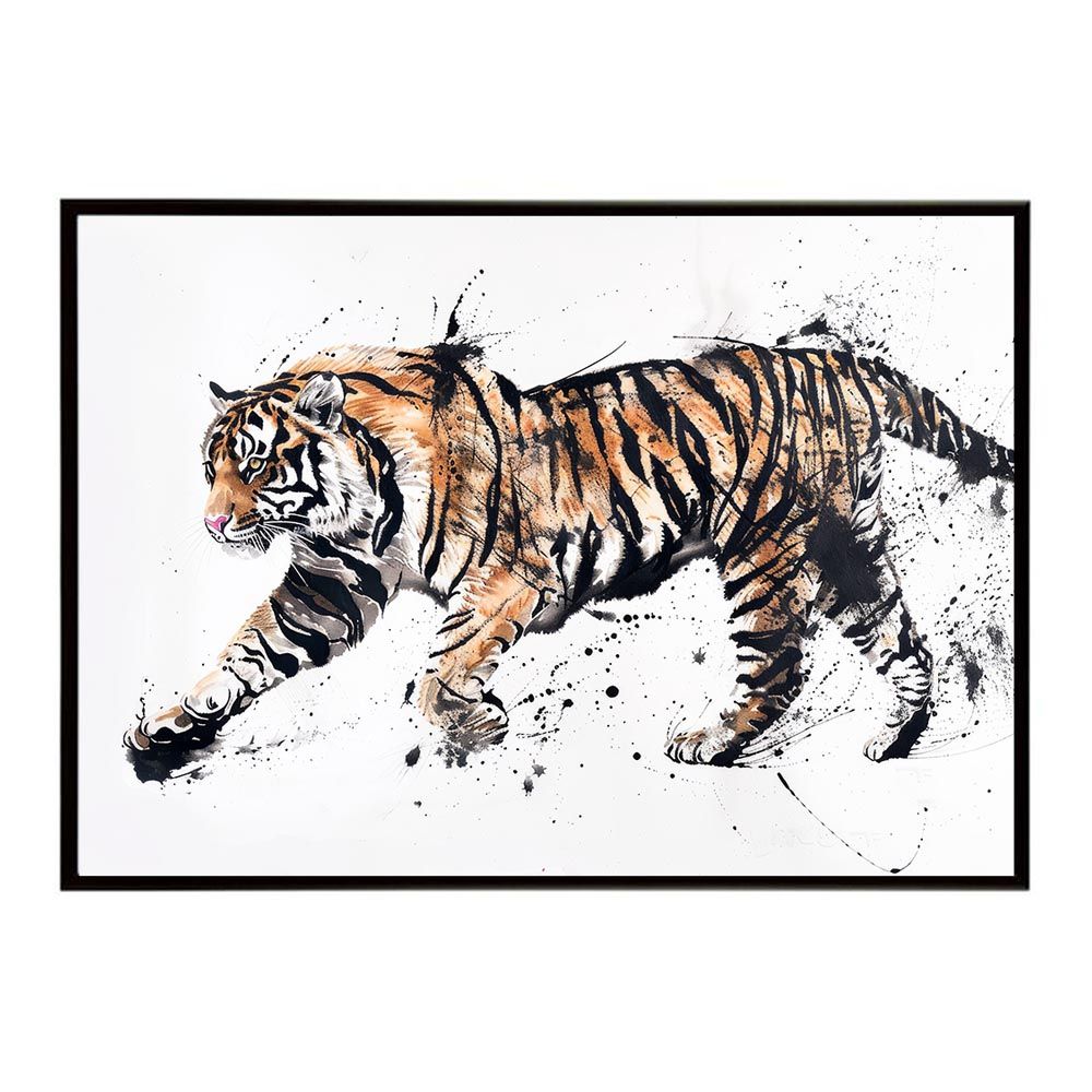 B1サイズ（約73x103cm）】【lh-poster-7940】トラ 虎 割引 猛虎 掛け軸